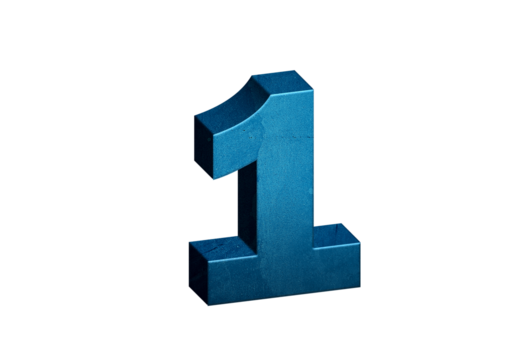  Number One 3D text in Blue Color And Blue Lines, number 1 Blue color report, progress, transparent, PNG