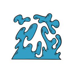 Water Wave abstract design. illustration vector