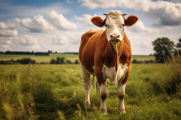 Obraz premium cow isolated on white background