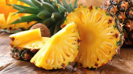 The essence of sunny climates and exotic locales embodied by the vibrant tropical charm of the pineapple