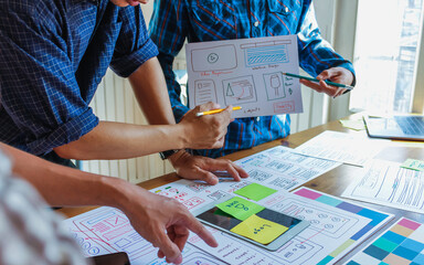 mobile application development team is studying and designing  ux ui system to display and color in...
