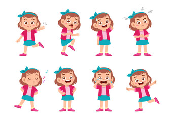 All kinds of children's expression vector illustrations