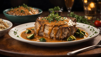 Smothered pork chops perfectly seared and smothered in a rich savory gravy