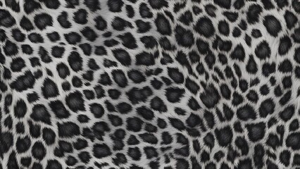 leopard background skin texture black white hairy print