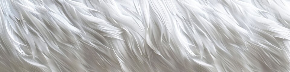 Obraz premium Luxuriously textured wall design mimicking soft, white swan feathers.