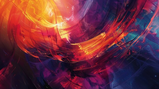 Vibrant Abstract Swirls and Patterns

Description: A collection of vivid abstract designs featuring dynamic swirls, vibrant colors, and intricate patterns.