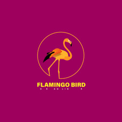 Flamingo Bird Logo