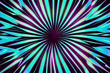 放射状の青白い光線