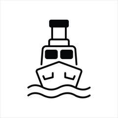 Ship vector icon