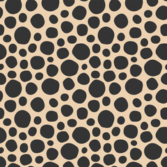 seamless abstract pattern of dots, animal skin; great for wrapping, textile, wallpaper, greeting card- vector illustration