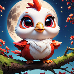 bird cartoon chibi