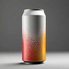 Fototapeta premium Empty can, mockup.