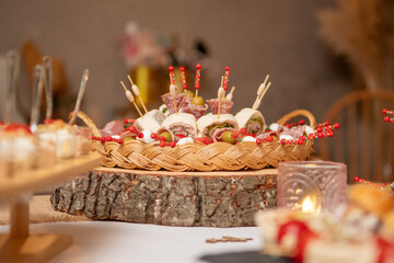 La nourriture pendant le vin d'honneur d'un mariage