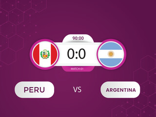 Argentina vs Peru Copa America 2024 match with scoreboard and broadcast