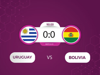 Bolivia vs Uruguay Copa America 2024 match with scoreboard and broadcast