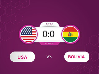 Usa vs Bolivia Copa America 2024 match with scoreboard and broadcast