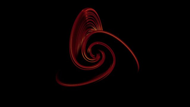 Abstract Rotating Rose - Chaos Theory Attractor