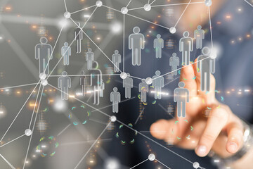 Business intelligence analyst dashboard on virtual