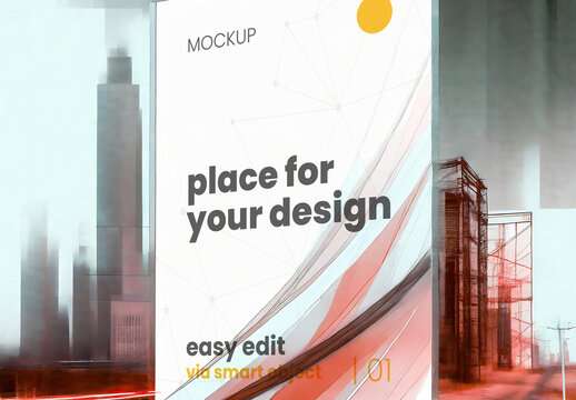 Architecture Sketch Drawing Poster Frame Mockup 06 Generative Ai