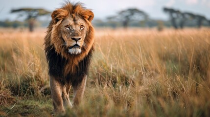 lion in the wild