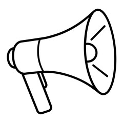 megaphone vector silhouette illustration 