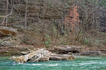 Bluff along the river