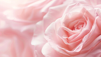 Delicate pink rose close up. Soft focus close up image of a pink rose, perfect for romantic or feminine designs.