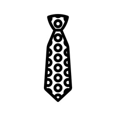 Tie line icon. Tie icon. Tie icon isolated on white background. Transparent background, minimalist symbol. Vector images