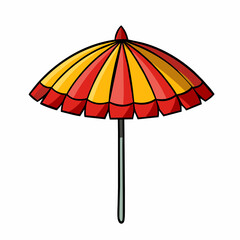 parasol isolated on white background
