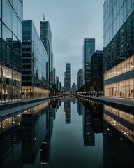 Naklejka premium city skyline