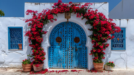 door in the old town