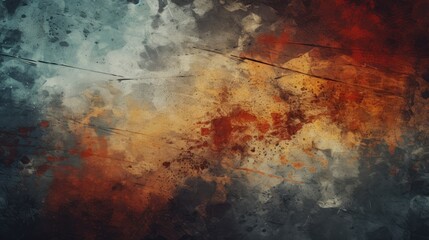 a painting of a sky with clouds and a plane, A painting depicting a clear sky featuring fluffy clouds and an airplane.