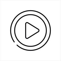 Play Button vector icon