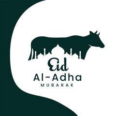 Obraz premium Eid Ul Adha Mubarak Vector Design
