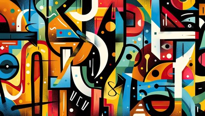 Colorful Urban Street Art Illustration