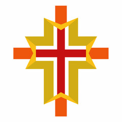 Iconic Christian Cross Symbol