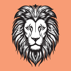 lion head vector