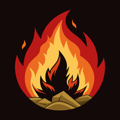 Vibrant Fire Icon