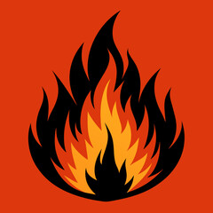 Vibrant Fire Icon