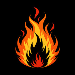 Vibrant Fire Icon