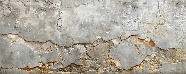 Weathered wall texture with peeling paint