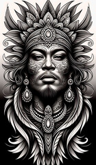 Fototapeta premium the head of a man