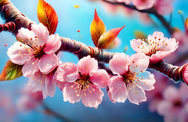 pink cherry blossom