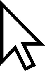 cursor vector. pointer, computer, symbol, sign