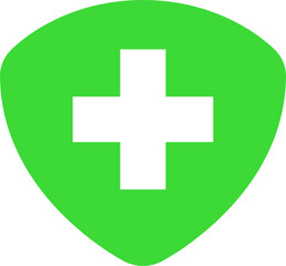 health icon vector. shield, protection, immunity, disease
