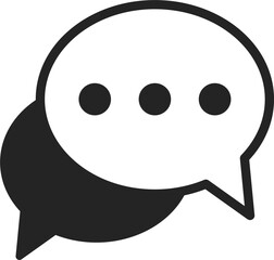 chat, comment, social media icon vector