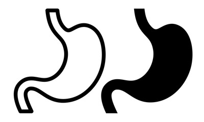 stomach icon vector. symbol, sign
