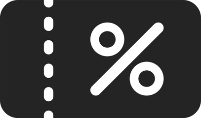 shopping discount coupon icon vector. symbol, sign