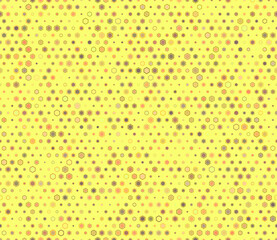 Abstract pattern of hexagon shapes. Multicolored geometric elements of varied sizes. Hexagon bold mosaic cells with padding and inner solid cells. Regular hexagon shapes. Tileable pattern.