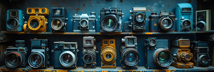 Celebrate National Cherish An Antique Day,
Collection Of Vintage Cameras Displayed